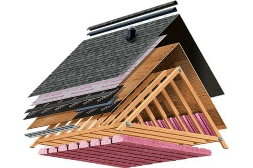 layers of shingle roof