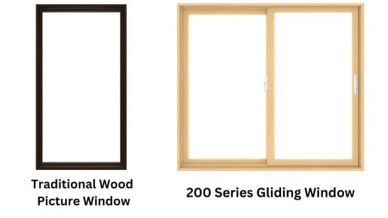  Traditional Wood Picture Window


